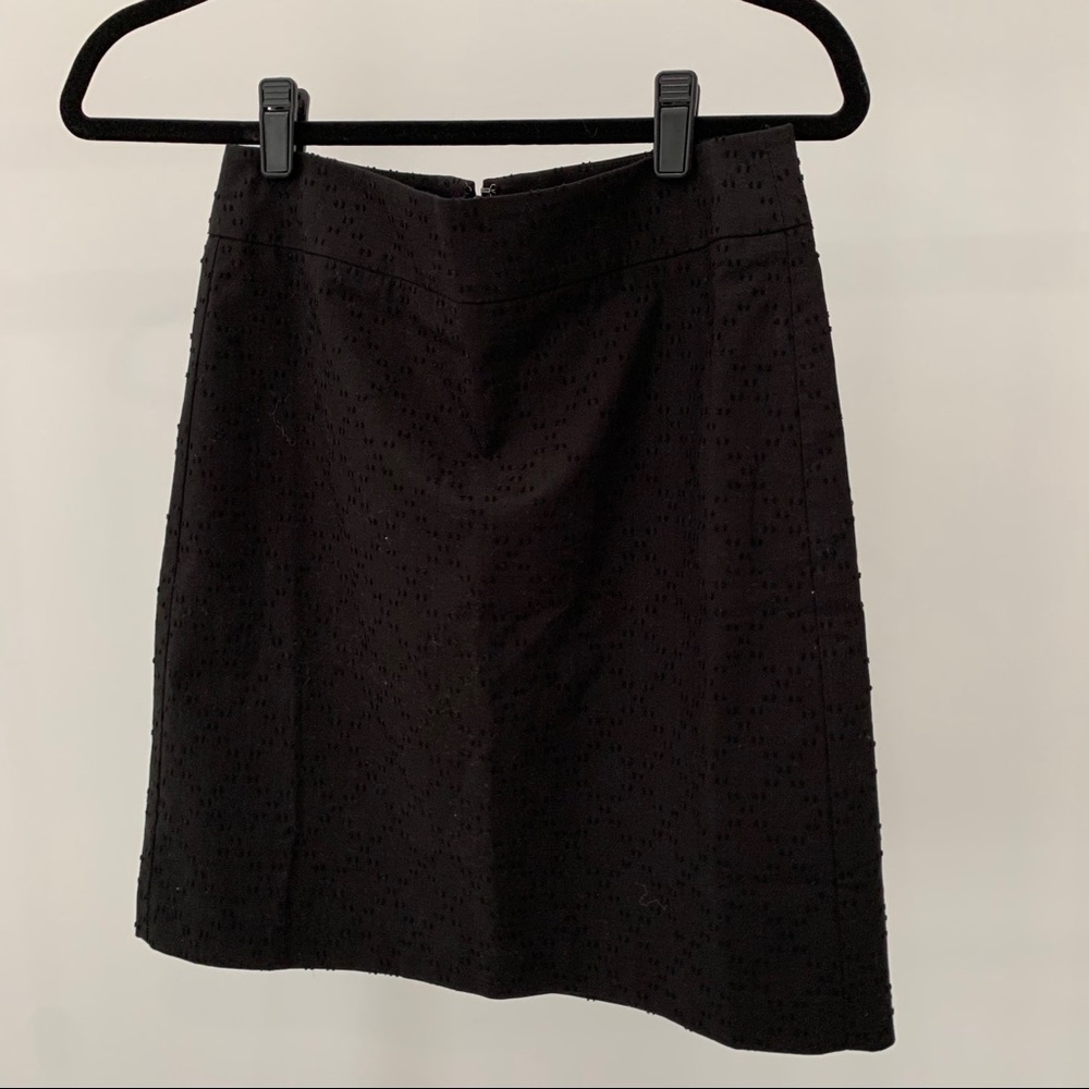 LOFT Petite Clip Dot Straight Skirt